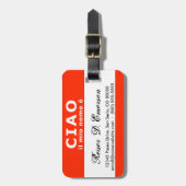 CIAO ilの縮小nome eの名札 ラゲッジタグ (正面縦)