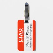 CIAO ilの縮小nome eの名札 ラゲッジタグ (裏面縦)