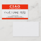 CIAO ilの縮小nome e 名刺 (正面/裏面)