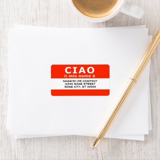 CIAO il mio nome e ラベル (インサイチュ)