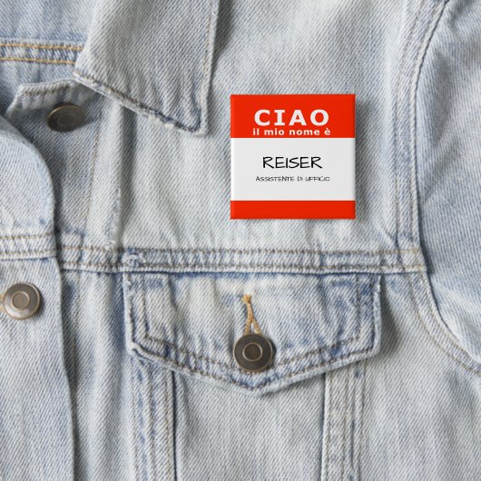 CIAO il mio nome e 缶バッジ (インサイチュ)
