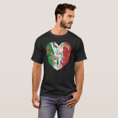 Ciao Italy Cool Italy Graphic Flag Heart Cute Ital Tシャツ (正面フル)