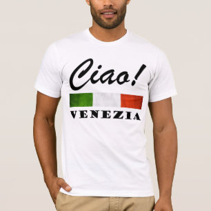 Ciao! Venezia Tricoloreのイタリアンな旗ベニスイタリア Tシャツ