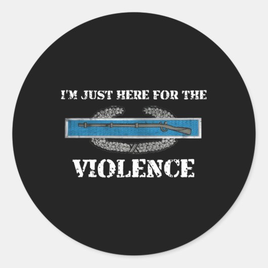 Cibの暴力戦闘歩兵を得るためにここにいる ラウンドシール (正面)