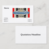 CIBイラク退役軍人 名刺 (正面/裏面)