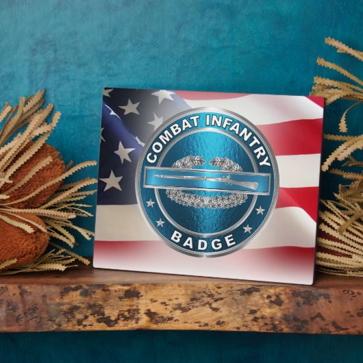 CIB戦闘歩兵バッジ フォトプラーク (側面)