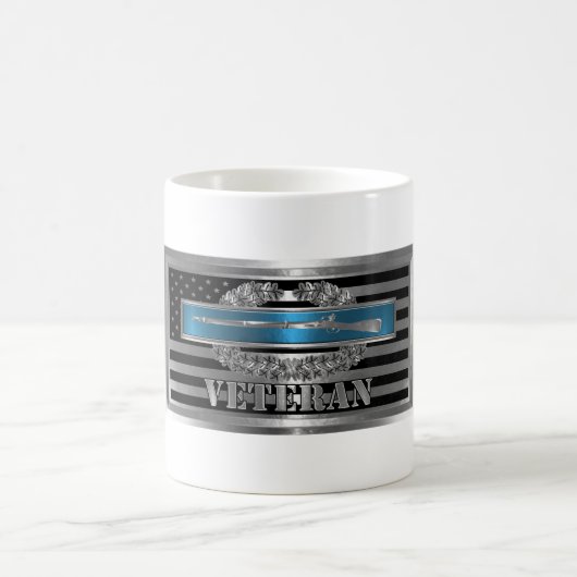 CIB戦闘退役軍人戦闘歩兵バッジ コーヒーマグカップ (中央)