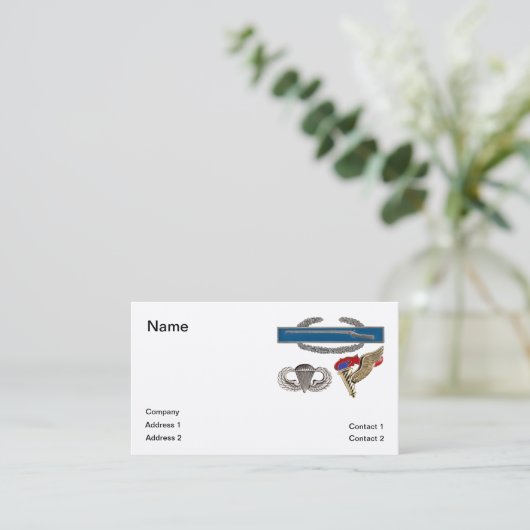 CIB空中パスファインダー 名刺 (スタンド正面)