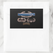 CIB空挺空襲レンジャー 長方形シール (バッグ)