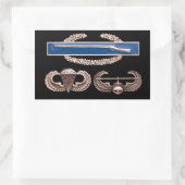 CIB空挺空襲 長方形シール (バッグ)