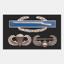 CIB空挺空襲 長方形シール