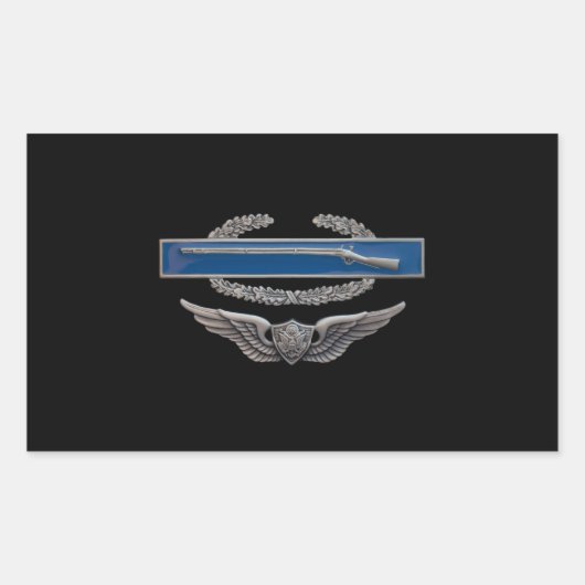 CIB航空 長方形シール (正面)