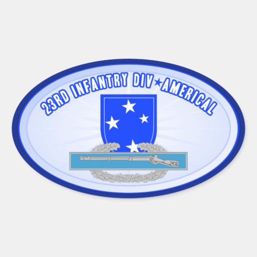 CIB 23 Inf Div （アメリカル） 楕円形シール (正面)