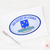 CIB 23 Inf Div （アメリカル） 楕円形シール (封筒)