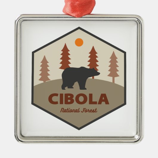 Cibola National Forest Bear メタルオーナメント (正面)