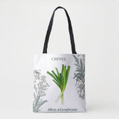 Ciboulette — Allium schoenoprasum トートバッグ (正面)