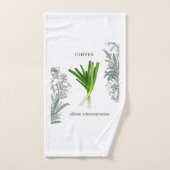 Ciboulette — Allium schoenoprasum バスタオルセット (ハンドタオル)