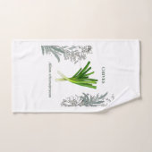 Ciboulette — Allium schoenoprasum バスタオルセット (ハンドタオル)