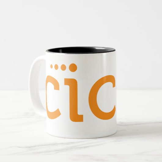 CICセントルイスのコーヒー・マグ ツートーンマグカップ (正面左)