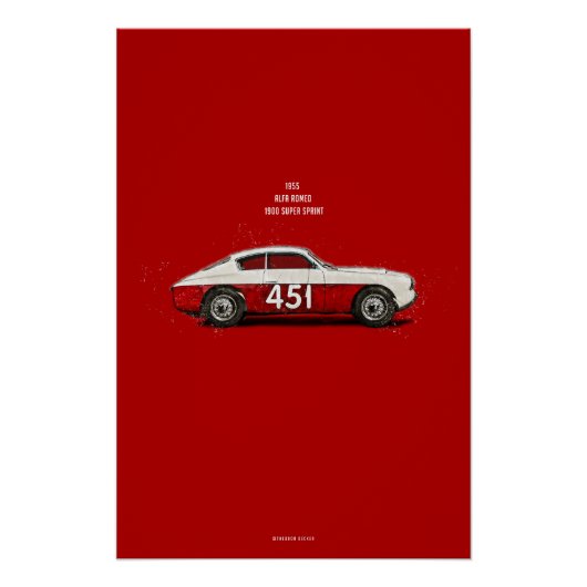 CiC Alfa Romeo 1900 Super Sprint ポスター (正面)