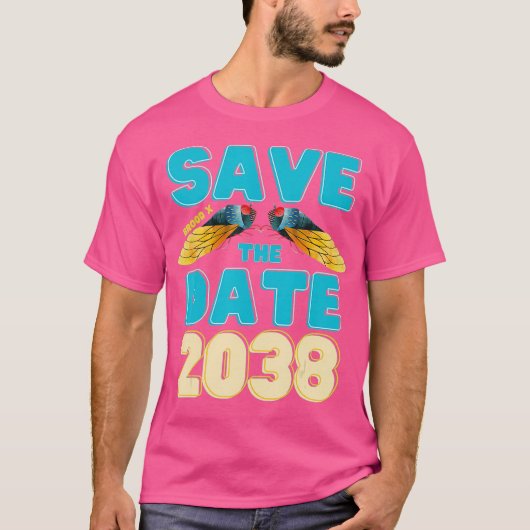 Cicada日付を保存2038ブロッドX 17のリターン Tシャツ (正面)