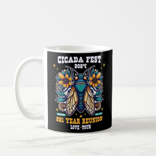 Cicada 2024のTシャツ コーヒーマグカップ (左)