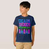 CICADA BROODS着信2024おもしろい子供 Tシャツ (正面フル)