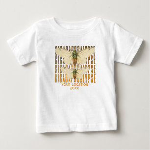 Cicada Cicadapocalypse 2024カスタムの場所 ベビーTシャツ