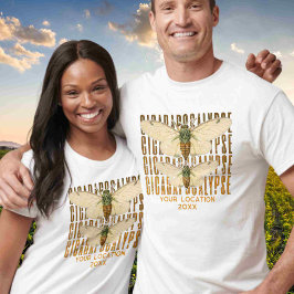 Cicada Cicadapocalypse 2024カスタムの場所 Tシャツ