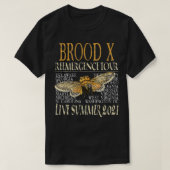 Cicada Insect 17 Year Brood X Great Eastern Brood Tシャツ (デザイン正面)