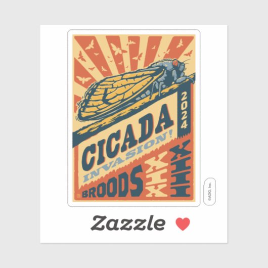 Cicada Involvement 2024レタープレス シール (シート)