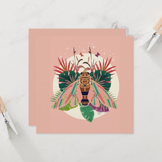 Cicada Tropical カード (正面/裏面インサイチュ)