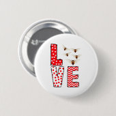 Cicada Valentines Day Love Valentine Cute Hearts  缶バッジ (正面&裏面)