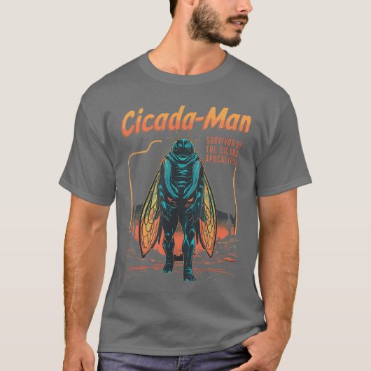 CicadaMan Survivor Ofhe Cicada Apocalypse Insect C Tシャツ (正面)