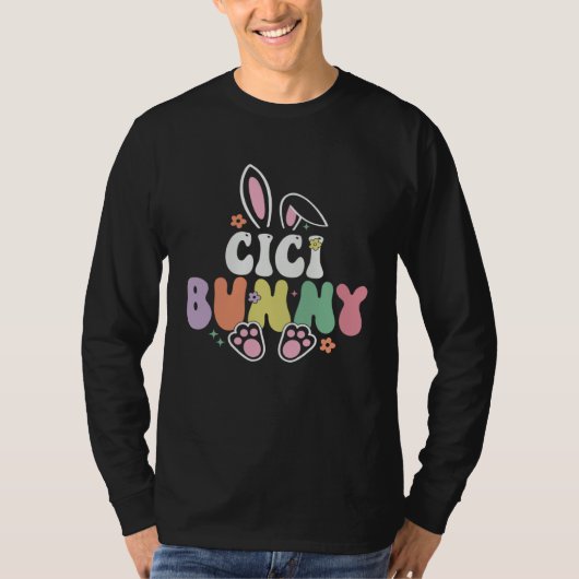 Cici Bunny Women Easter Day Rabbit Grandma Family Tシャツ (正面)