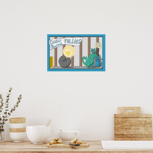 Cider Barrell Follies Comic ポスター (キッチン)