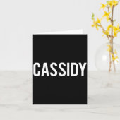 Cidy - Cool New Funny Name Fan Gift Tee  カード (黄色い花)