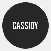 Cidy - Cool New Funny Name Fan Gift Tee  ラウンドシール (正面)