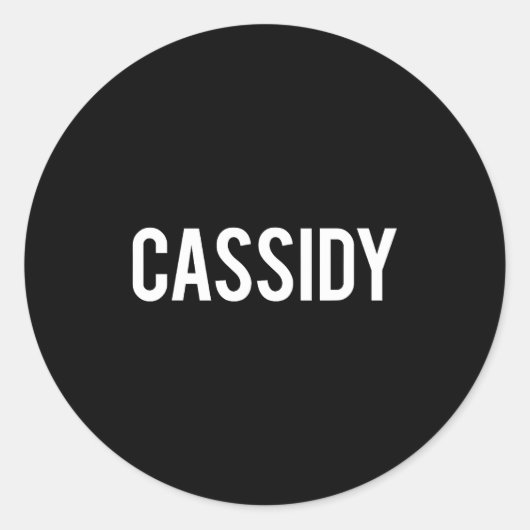 Cidy - Cool New Funny Name Fan Gift Tee  ラウンドシール (正面)