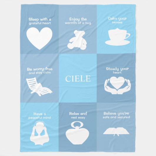 Ciele's Comfort Blanket フリースブランケット (正面)