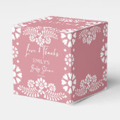 Cielitoのリンドほこりっぽいピンクの赤ちゃんシャワーの好意 フェイバーボックス (正面サイド)