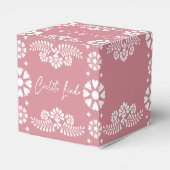 Cielitoのリンドほこりっぽいピンクの赤ちゃんシャワーの好意 フェイバーボックス (裏面サイド)