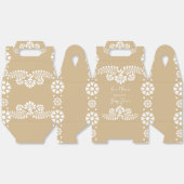 Cielitoのlindo beigeベビーシャワーの好意 フェイバーボックス (見開き)