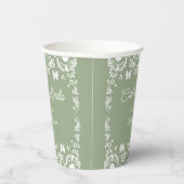 Cielitoメキシコのセージ緑の赤ちゃんシャワー 紙コップ (右)