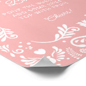 Cielitoメキシコのピンクベビーシャワーマムオーサバー ポスター (角)