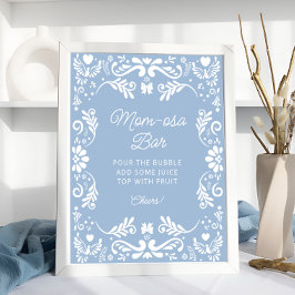 Cielitoメキシコのブルーベビーシャワーマムオーサバー ポスター