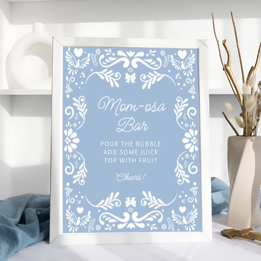 Cielitoメキシコのブルーベビーシャワーマムオーサバー ポスター