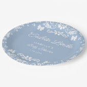 Cielitoメキシコのブルーベビーシャワー ペーパープレート (アングル)