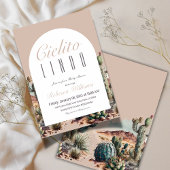 Cielitoメキシコのベージュカボス赤ちゃんシャワー 招待状