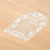 Cielitoメキシコ男女兼用の赤ちゃんシャワー アクリル招待状 (レイダウン)